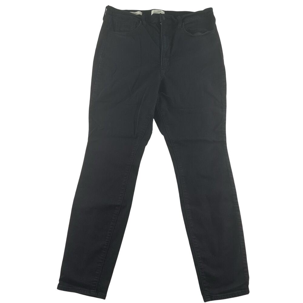 Universal Thread‎ Skinny Jeans Womens 16 Long Black High Rise Skinny Stretch